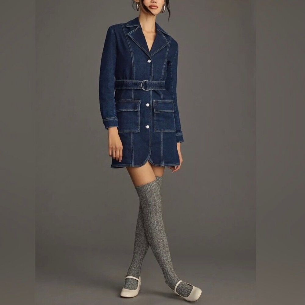 Pilcro Anthropologie Denim Jacket Dress NWT